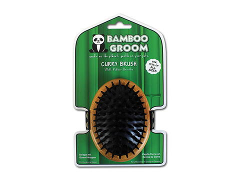 BAMBOO GROOM OVAL KARTE MED DUBBER på hunique.dk