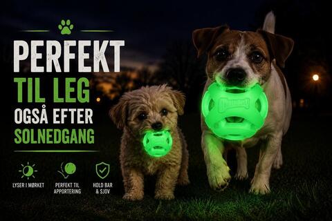 Chuckit Air Glow Fetch ball  på hunique.dk