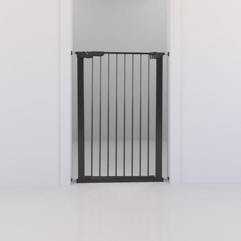 DOGSPACE BONNIE EXTRA TALL PRESSURE FITTED PET GATE, BLACK på hunique.dk