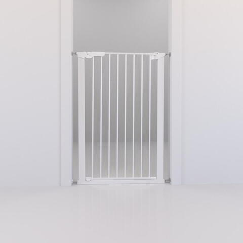 DOGSPACE BONNIE EXTRA TALL PRESSURE FITTED PET GATE, WHITE på hunique.dk