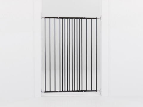 DOGSPACE CHARLIE EXTRA TALL EXTENDING PET GATE, BLACK på hunique.dk