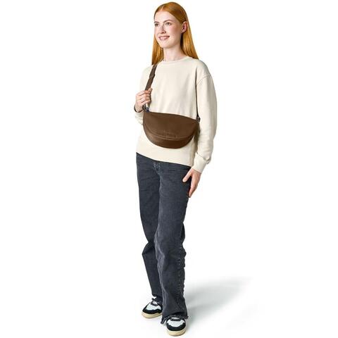 H.Crossbody taske Charlotte, brun på hunique.dk