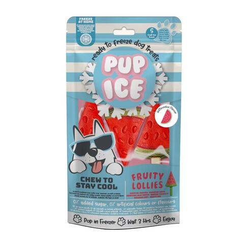Pup Ice Frugt is, Vandmelon 3stk på hunique.dk