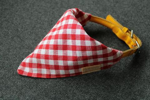 Vintage red bandana på hunique.dk