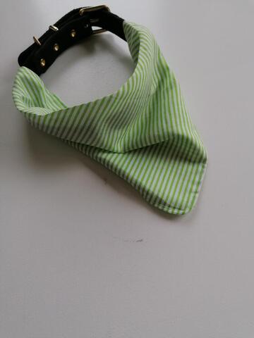 Green Stripes Bandana på hunique.dk