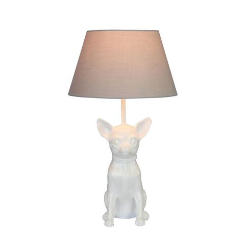 Lampe Chihuahua Hvid på hunique.dk