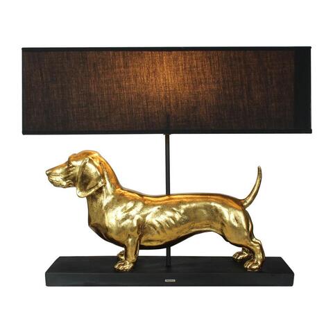 Lampe Gravhund Guld på hunique.dk