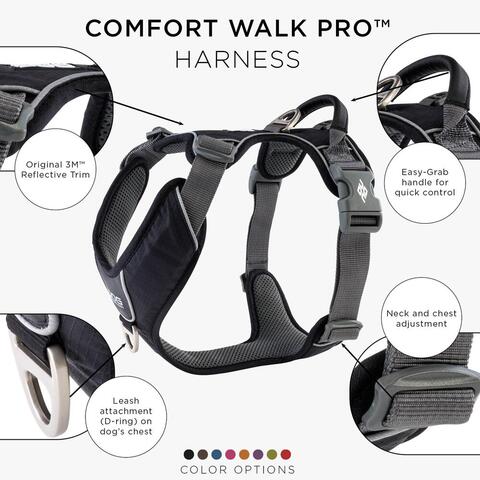 Comfort Walk Pro™ Sele - XS, Sort på hunique.dk