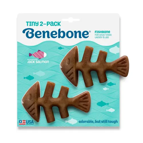 Benebone 2-Pack Fishbone Mini på hunique.dk