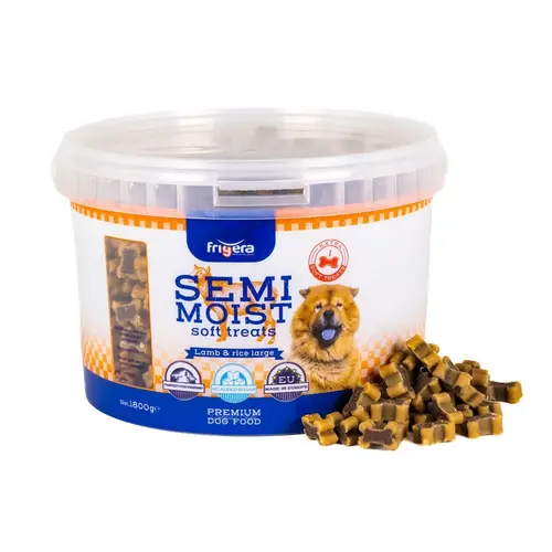Semi-Moist Soft Lam/Ris Large på hunique.dk