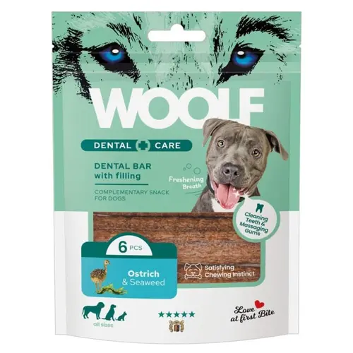 WOOLF Dental Care Ostrich And Seaweed Bar på hunique.dk