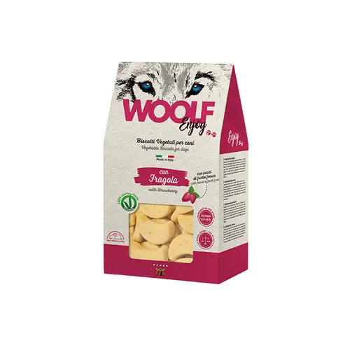 WOOLF ENJOY BISCUIT STRAWBERRY på hunique.dk