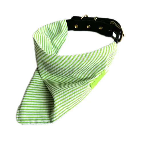 Green Stripes Bandana på hunique.dk